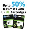 Up to 50 Percent Less with XL Inks