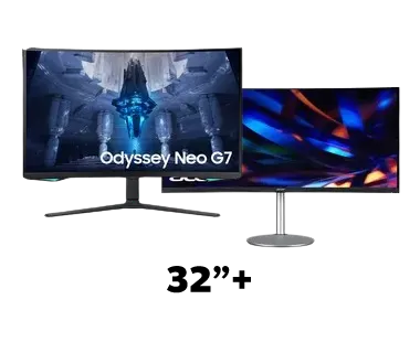 32 Inch or more Monitors