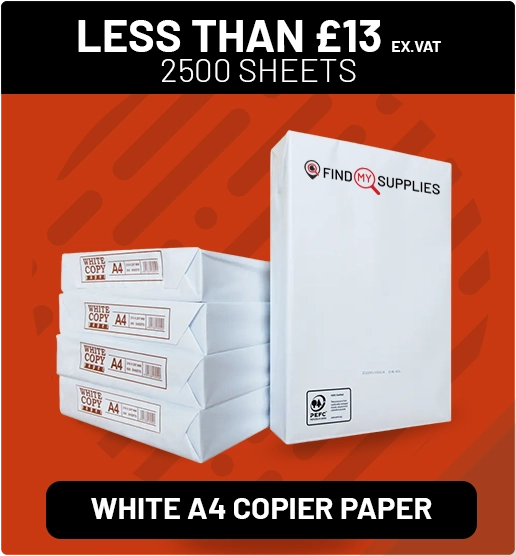 Get Copier Paper for less than £13.00 ex.vat