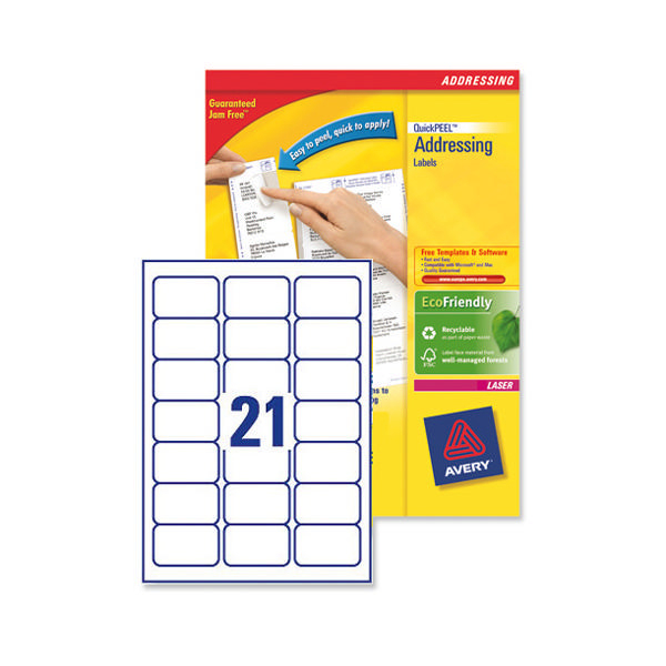 avery address laser inkjet labels 21 labels per sheet avery